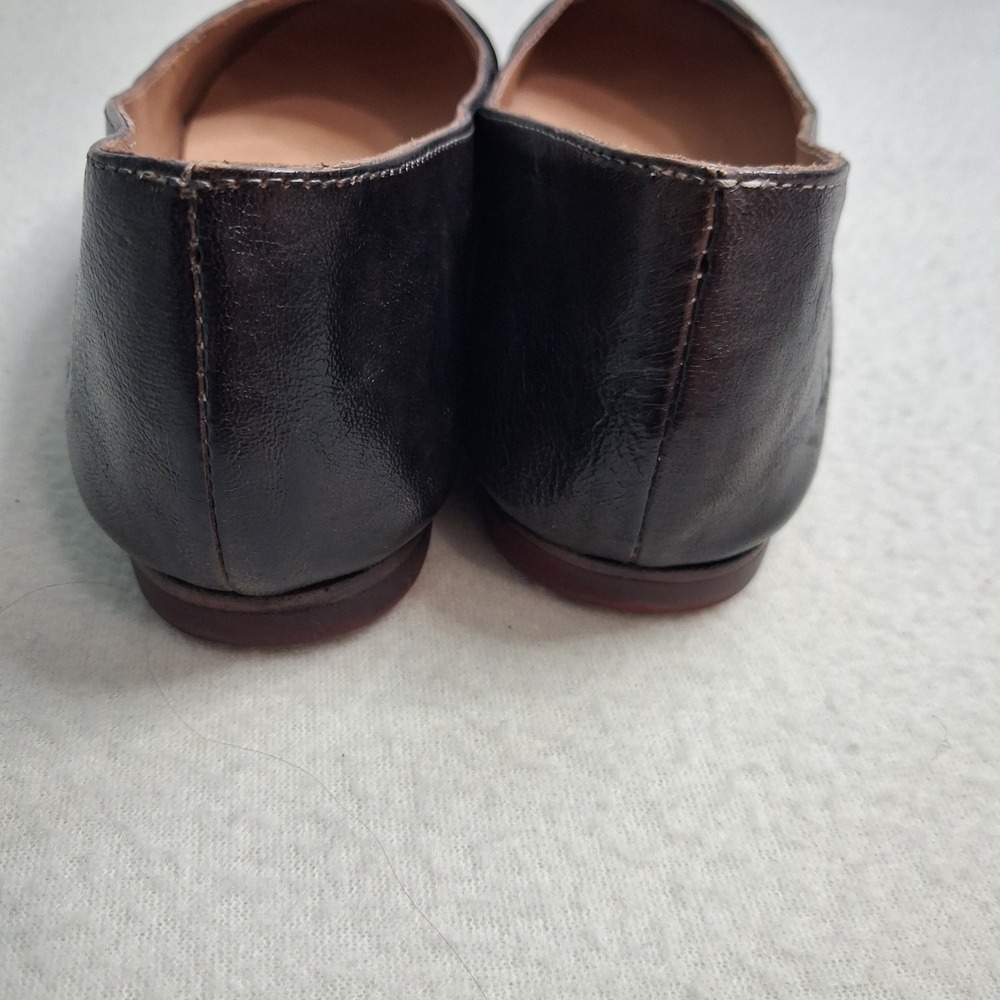Bed Stu Brown Leather Ballet Flats Crossover Round Toe Slip On Shoes Womens 6 - Picture 10 of 12